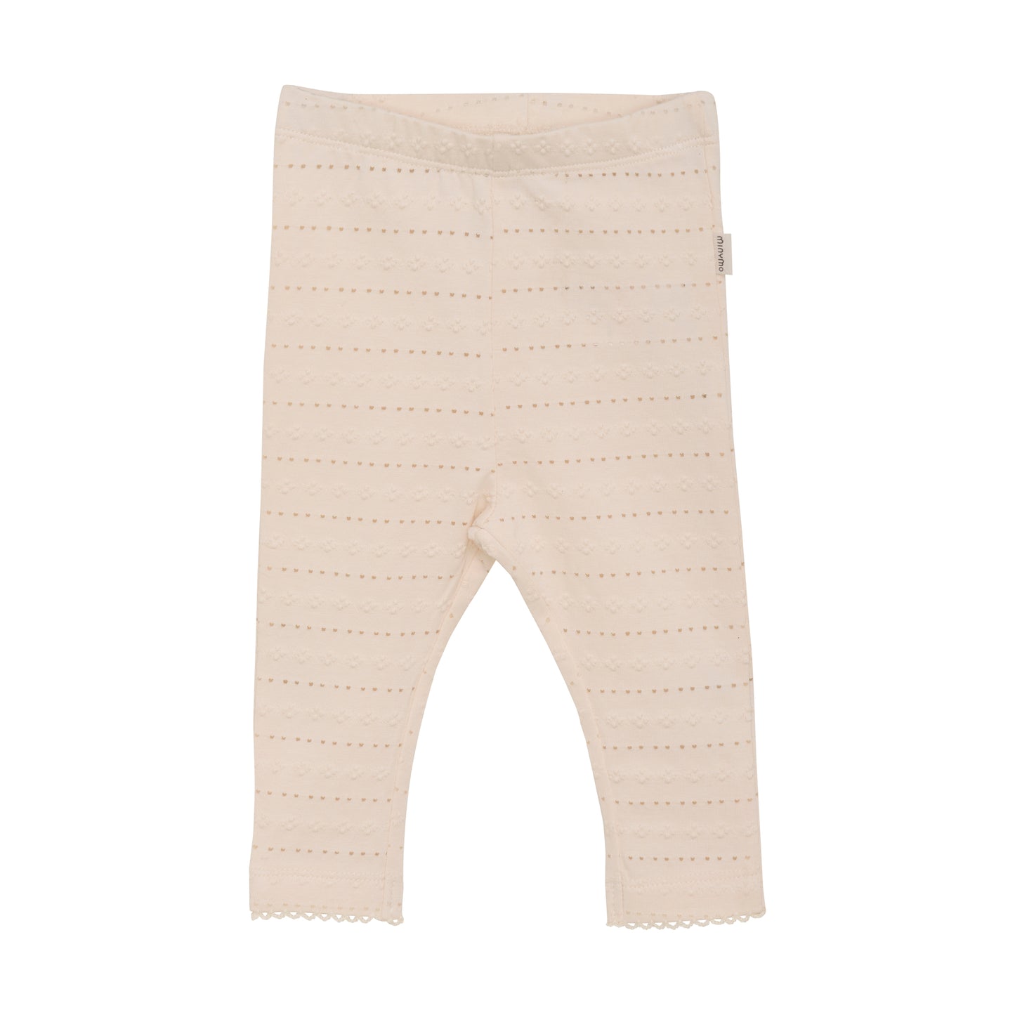 Diese hübsche Leggings in zartem Rosa ist perfekt für Babys. Das Jacquard-Muster sorgt für einen verspielten Look, während der weiche Stoff für maximalen Komfort sorgt. Die Leggings sind ideal für den täglichen Gebrauch oder besondere Anlässe und bieten Bewegungsfreiheit für aktive Babys.