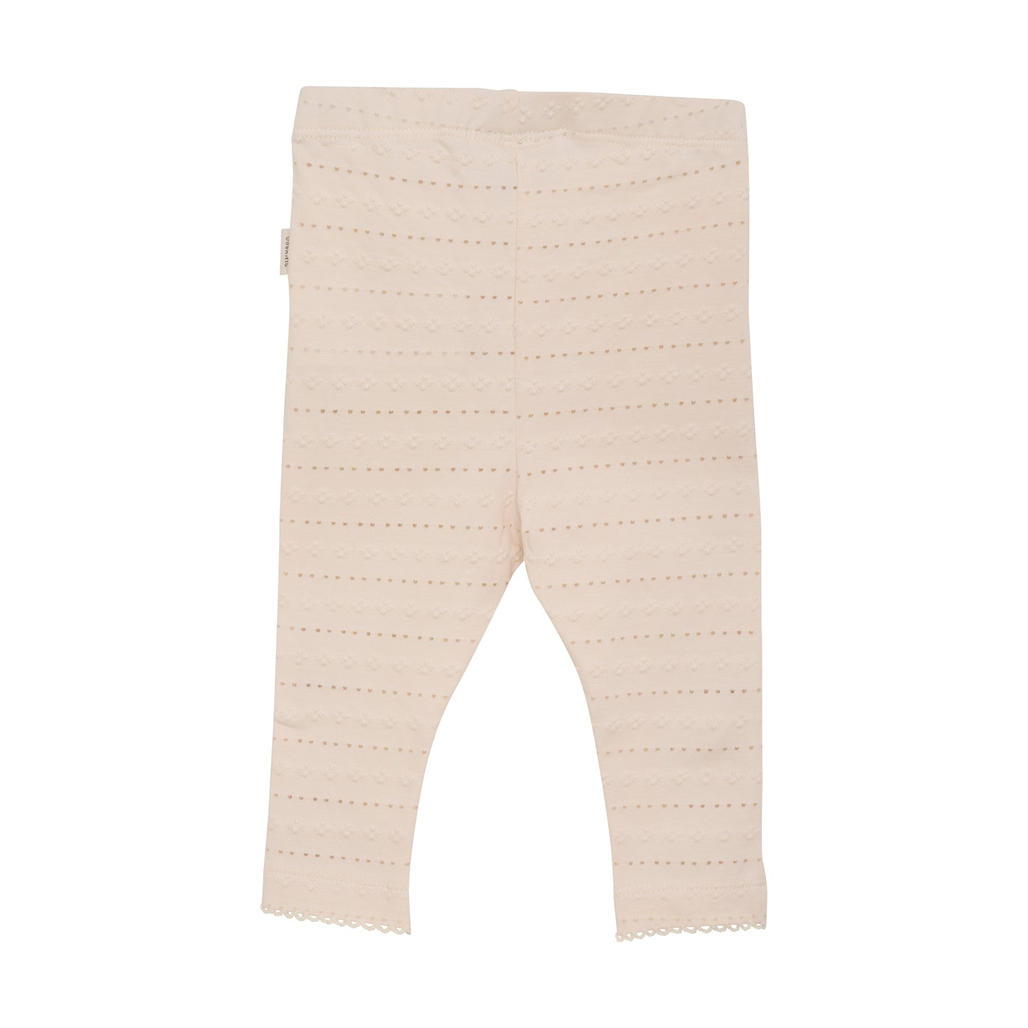 Diese hübsche Leggings in zartem Rosa ist perfekt für Babys. Das Jacquard-Muster sorgt für einen verspielten Look, während der weiche Stoff für maximalen Komfort sorgt. Die Leggings sind ideal für den täglichen Gebrauch oder besondere Anlässe und bieten Bewegungsfreiheit für aktive Babys.