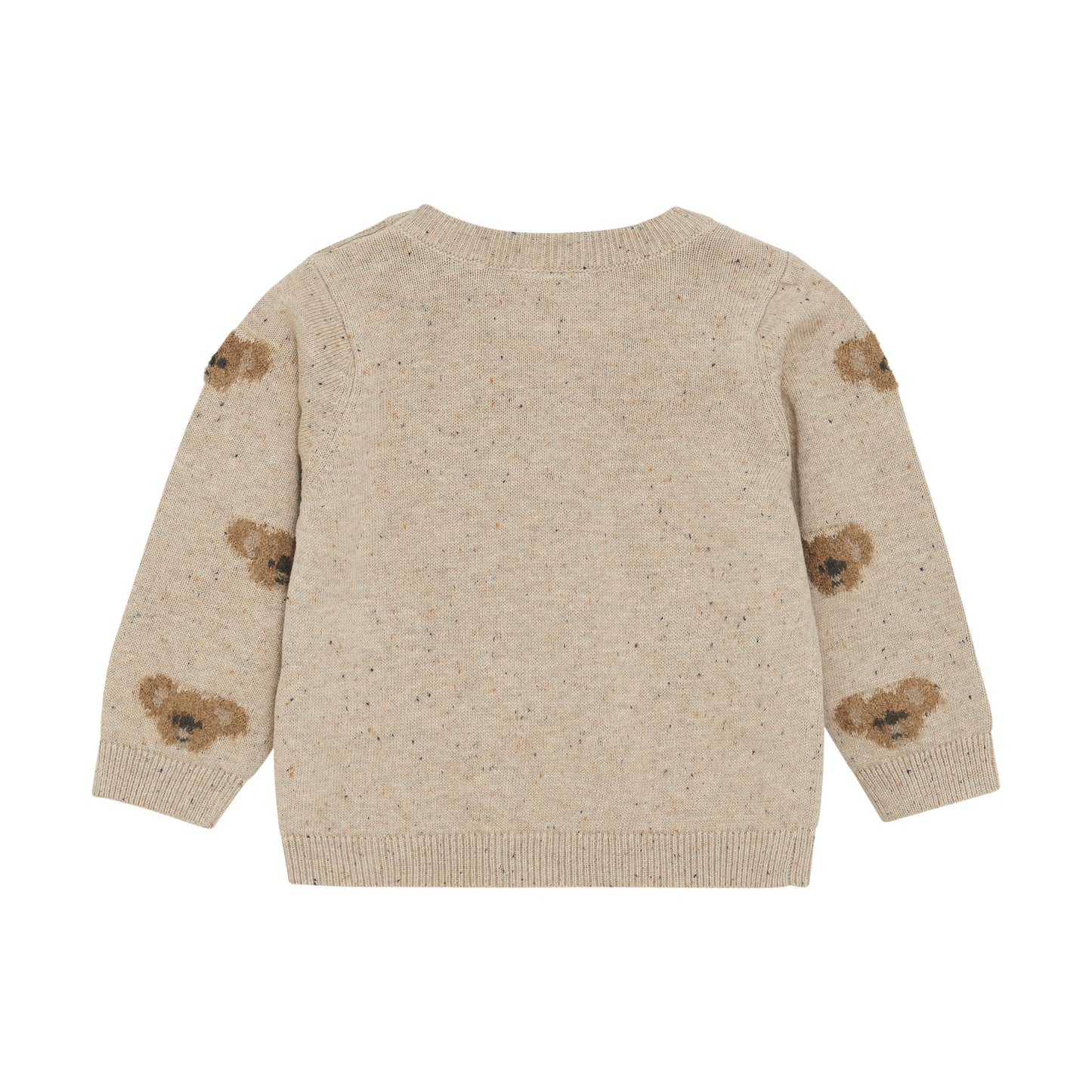 Dieser Pullover ist aus weichem Strick und verfügt über ein niedliches Bärenmotiv. Hergestellt aus hochwertigen Materialien sorgt er für ein angenehmes Tragegefühl und hält warm. Perfekt für gemütliche Tage zuhause oder einen Spaziergang an kühlen Tagen.