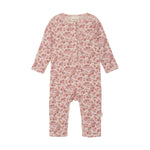 Eleganter rosa Body von MINYMO, verziert mit einem feinen Blumendesign, das zeitlose Schönheit ausstrahlt.