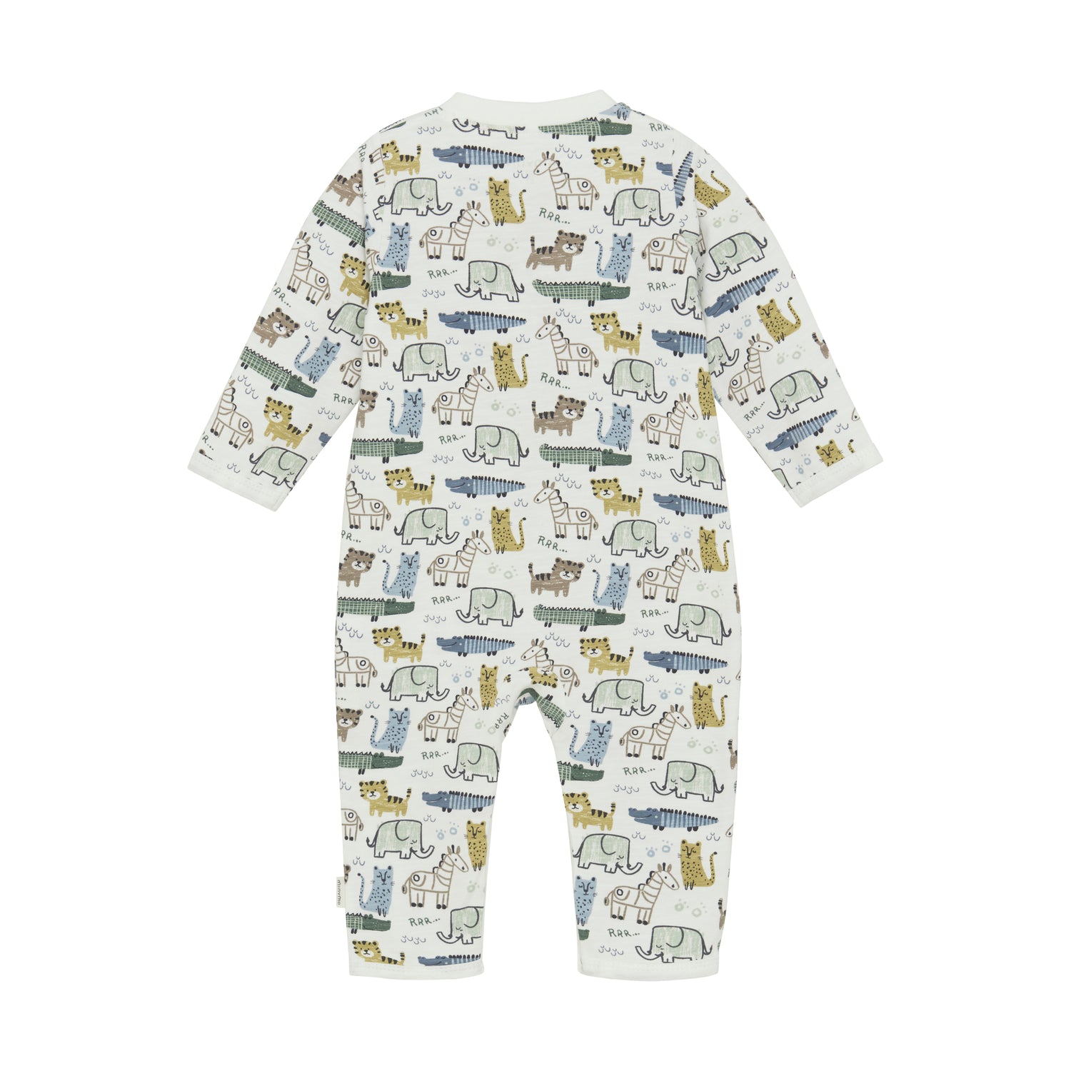Dieser niedliche Strampler von MINYMO begeistert mit verspielten Tiermotiven und sorgt für fröhlichen Tragekomfort.