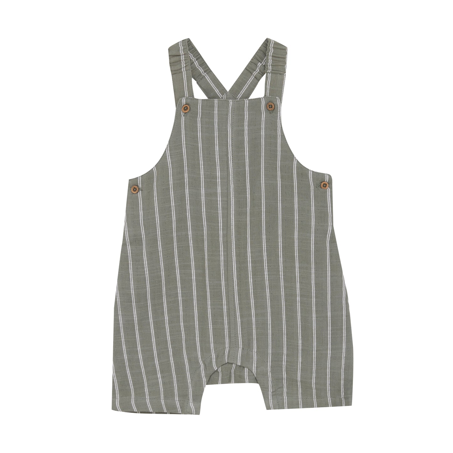 Dieser gestreifte Body von MINYMO bezaubert mit süßen kleinen Holzknöpfen und sorgt für einen verspielten Look.