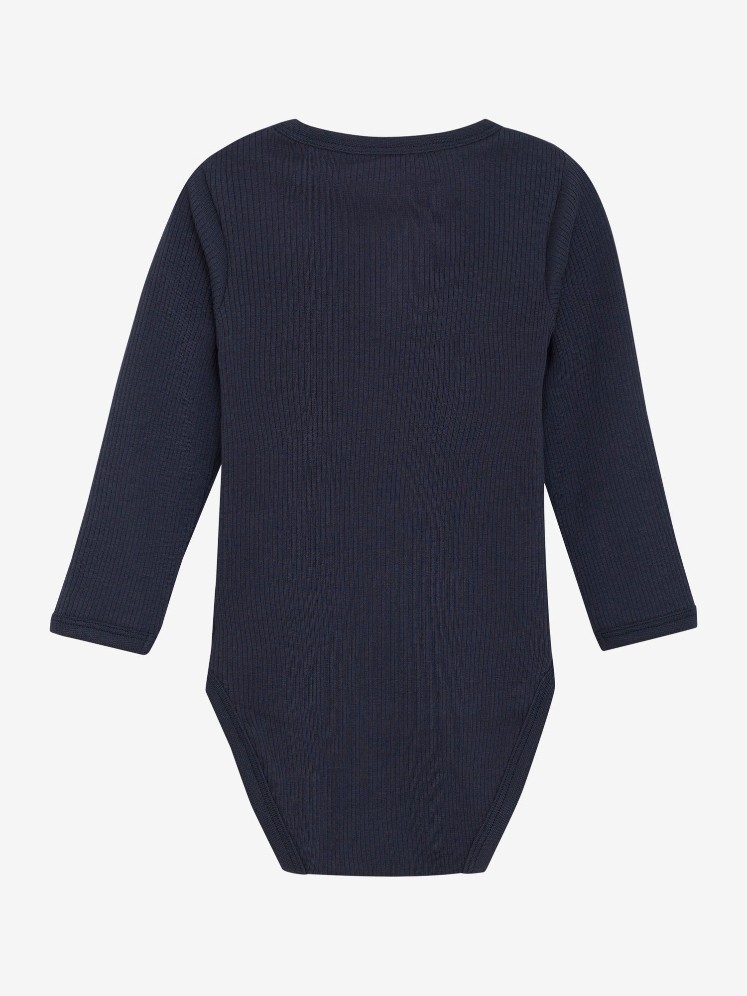 Dieser dunkelblaue, gerippte Body von MINYMO besticht durch seine feinen, kleinen Knöpfe und verleiht jedem Outfit eine elegante Note.