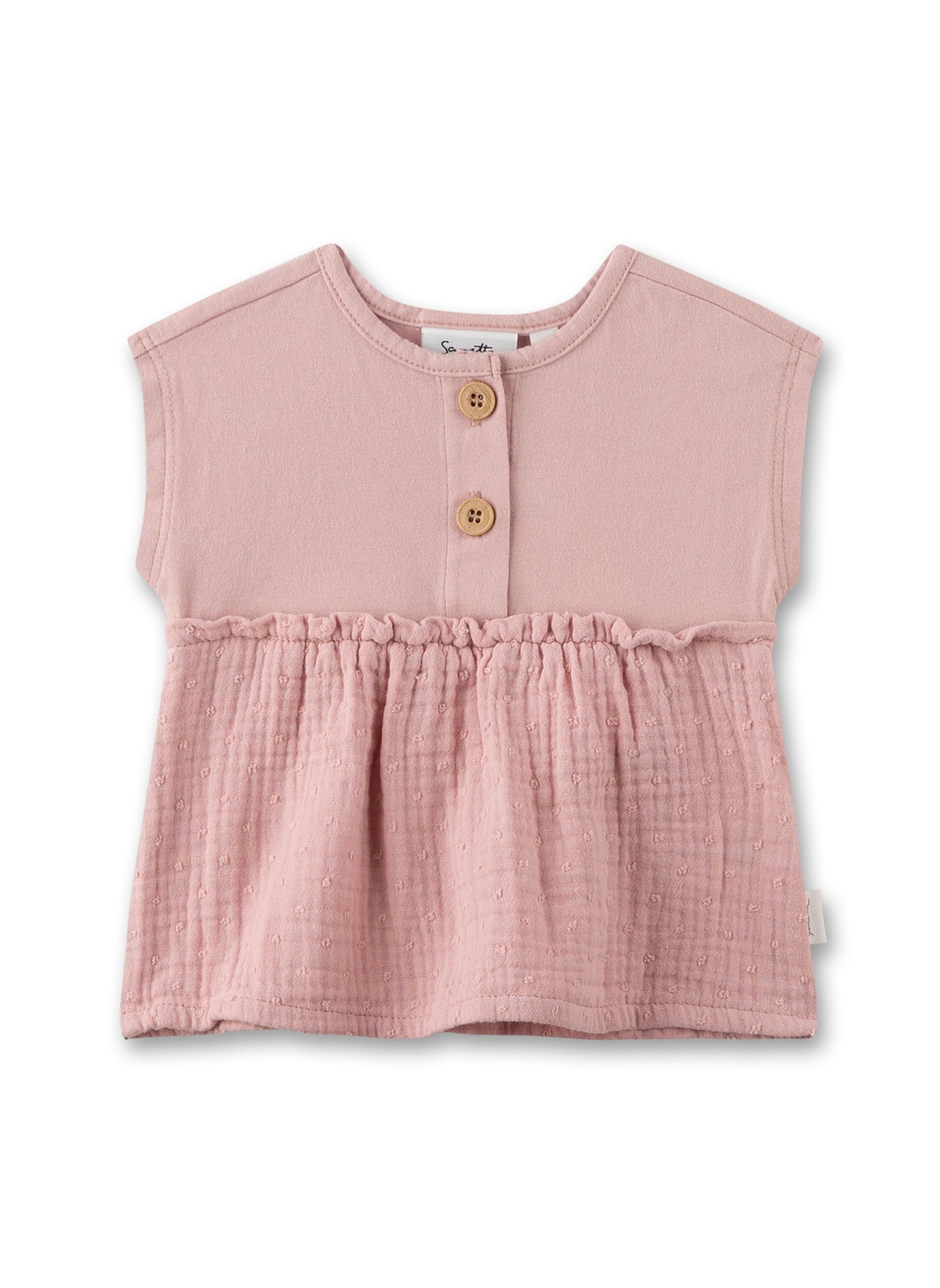 Bluse Single-Jersey mit Musselin in einem modischem Alt-Rosa von Sanetta Pure