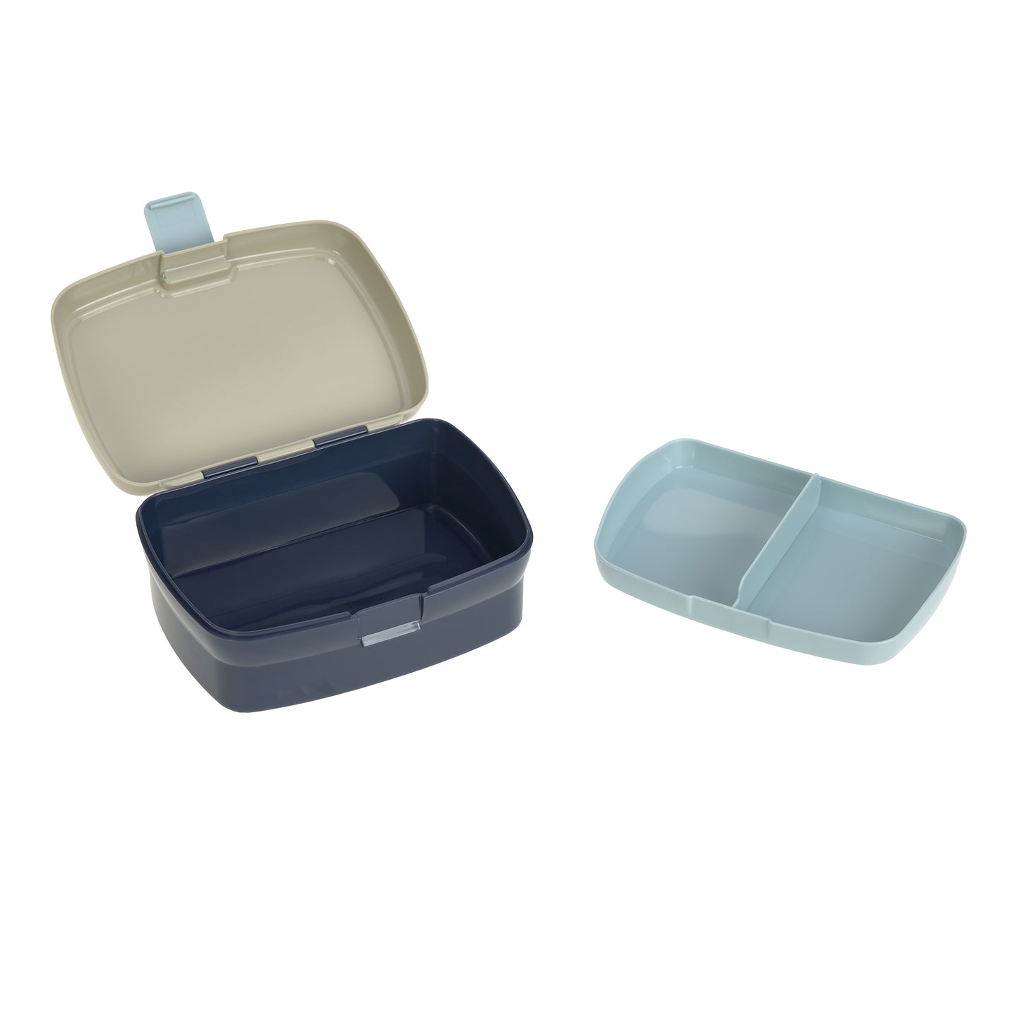 Mit dem BPA-freien Kinder Lunchbox Wolke aus der Tiny Outdoor Kollektion von Lässig sind hungrige Kids unterwegs bestens ausgerüstet. Die robuste Brotdose kommt inklusive einer herausnehmbaren Schale und ist spülmaschinengeeignet.