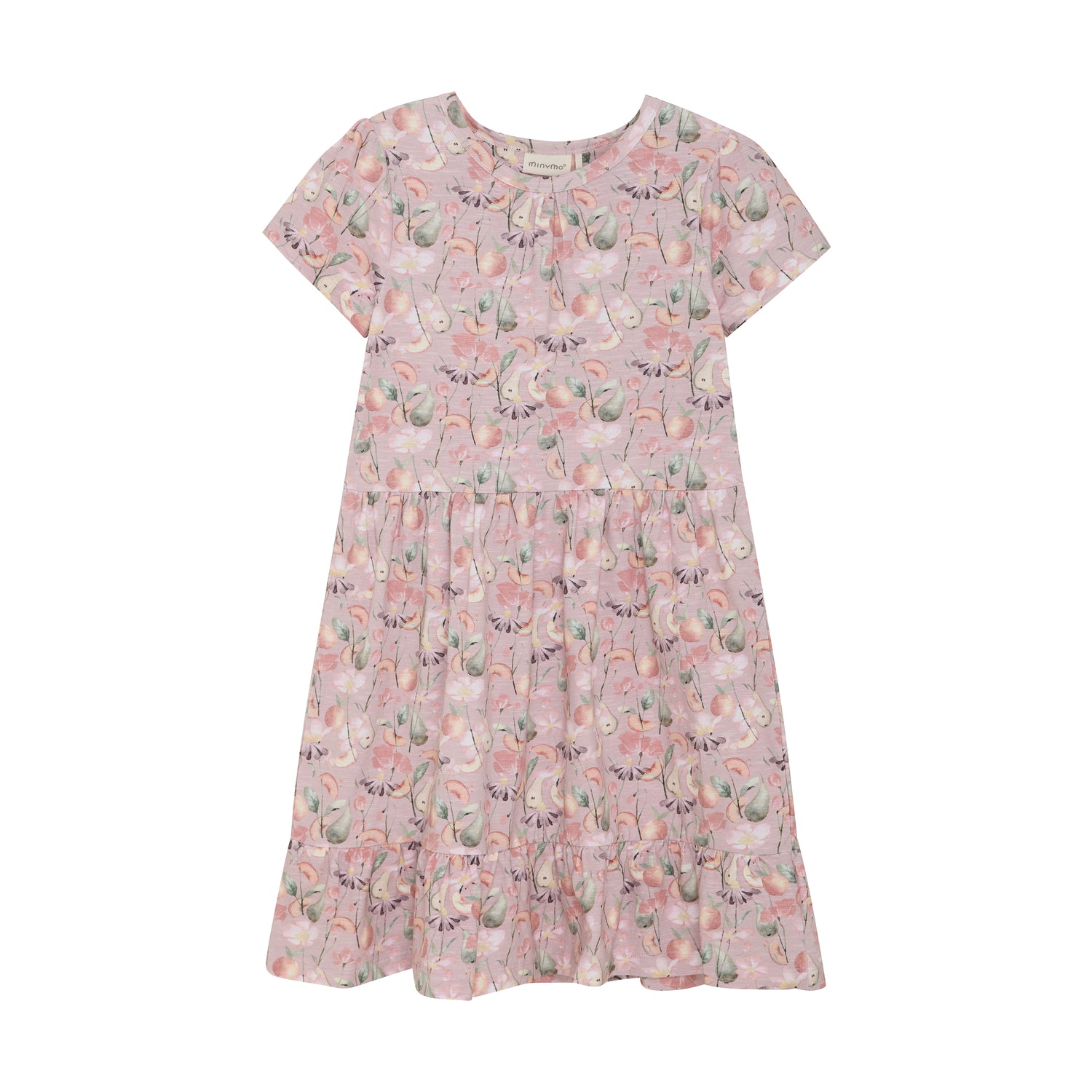 Das MINYMO-Kleid überzeugt durch ein sorgfältig gestaltetes Blumenmuster, das jedem Anlass eine elegante und zugleich frische Ausstrahlung verleiht.