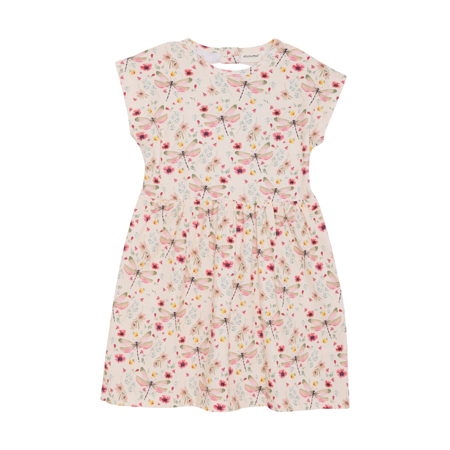 Das rosa Kleid von MINYMO überzeugt mit einem eleganten Blumenmuster und sorgt für einen stilvollen, frühlingshaften Look.