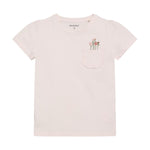 Kurzarm T-Shirt von MINYMO mit kleinem Blumen Motiv.