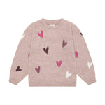 Ein weiches Knit-Meisterwerk für kleine Fashionistas – dieser rosa Pullover von Minymo besticht durch sein charmantes Herzmuster und die hochwertige Materialmischung. Perfekt für gemütliche Tage und elegante Momente.