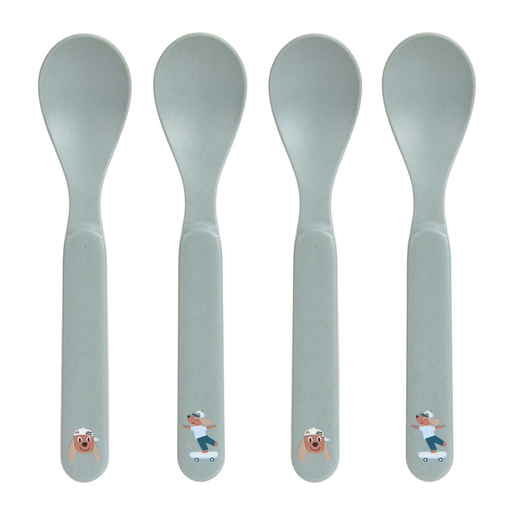 Das 4-teilige Kinderlöffel Set aus der Tiny Team Dog Kollektion von Lässig punktet mit Funktionalität, liebevollem Design und ressourcenschonendem Material. Die Löffel sind BPA-frei, leicht sowie mikrowellen- und spülmaschinengeeignet.