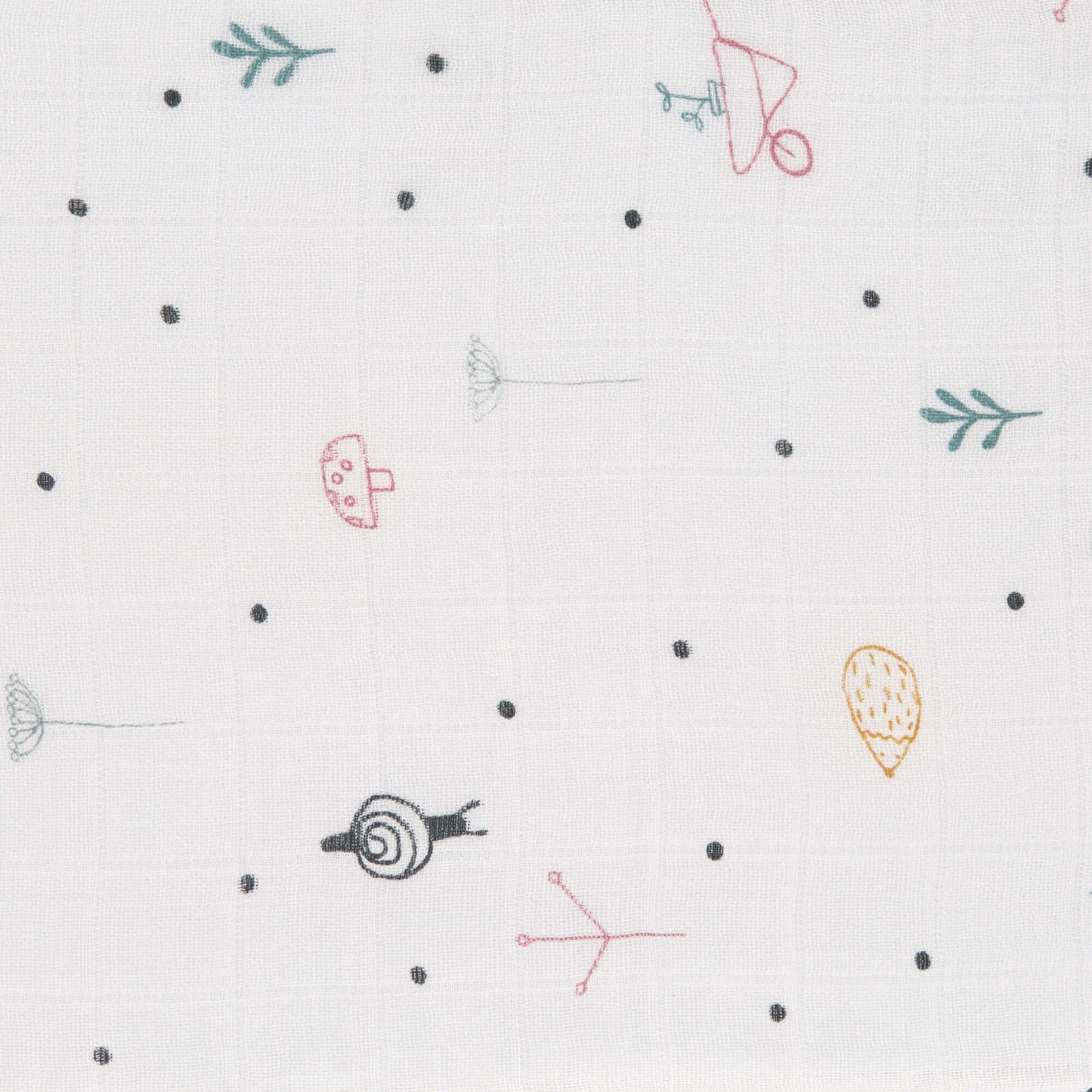Das 120 x 120 cm Mulltuch Garden Explorer Snail von Lässig ist aus vorgewaschener, atmungsaktiver, pflegeleichter Viskose und Baumwolle. Im 2er Vorteilspack sind die Heavenly Soft Swaddle XL ideal als Spucktuch oder Mullwindel.