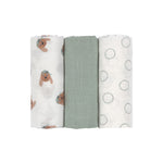 Sport und Spaß mit dem Tiny Team! Sportliche Tiere wie Hund und Katze werden zum Begleiter der Kleinsten. Die LÄSSIG Einschlag- und Mulltücher M aus 100 % Baumwolle (bio) aus der Tiny Team Kollektion sind besonders sanft zur sensiblen Babyhaut und dabei vielseitig einsetzbar. Ein echtes Must-Have im Familienalltag.