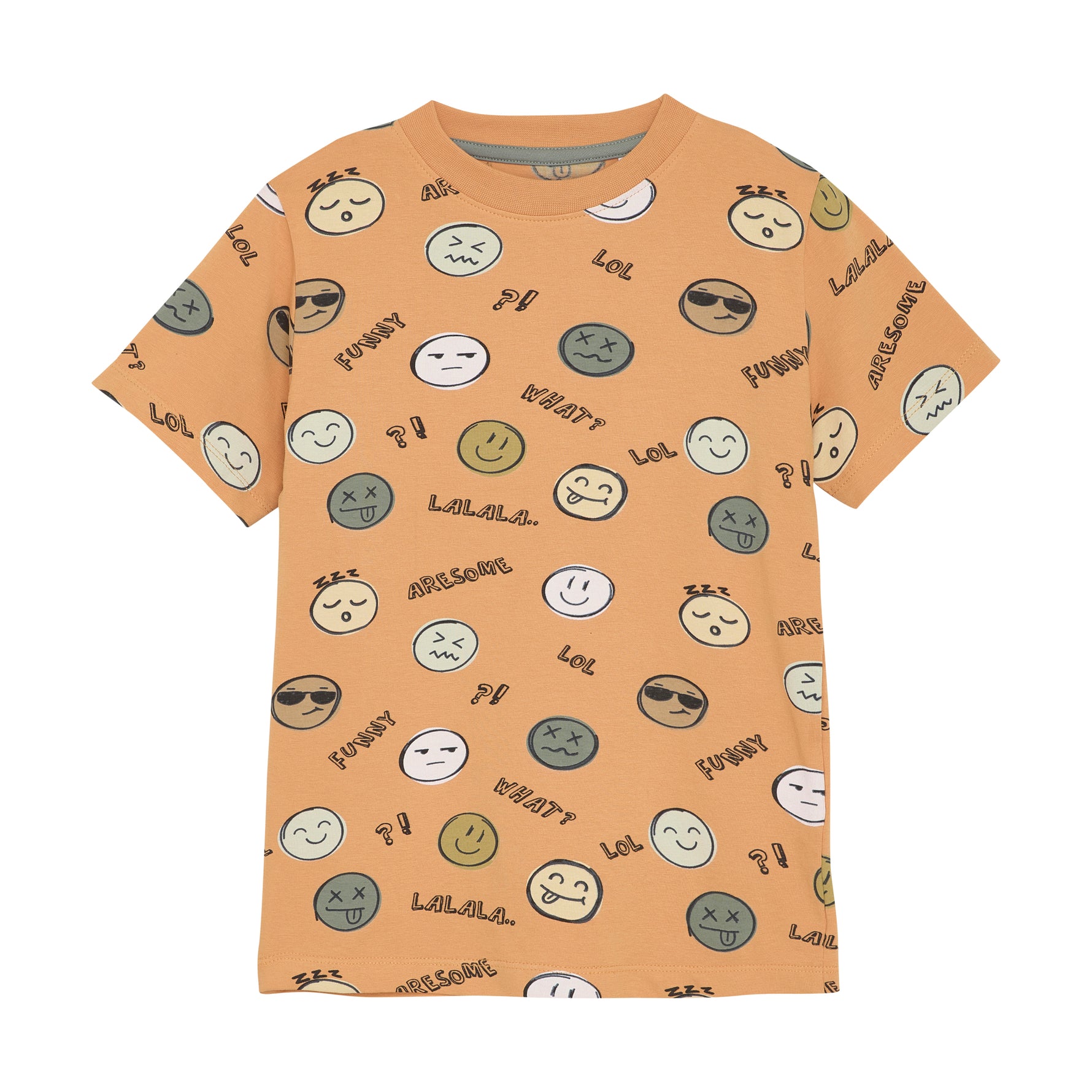 Dieses Kurzarmshirt von MINYMO besticht durch seine fröhlichen Smiley-Designs und sorgt für gute Laune bei jedem Tragen.