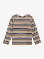 Dieses langärmlige Shirt von MINYMO besticht durch sein gestreiftes Design in dezenten, neutralen Farbtönen und sorgt für einen stilvollen Auftritt.