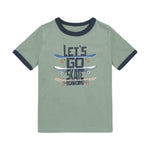 Kurzarm Shirt von MINYMO mit Skatermotiv.