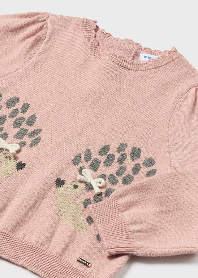 Pullover in rosa mit Igelprint von Mayoral