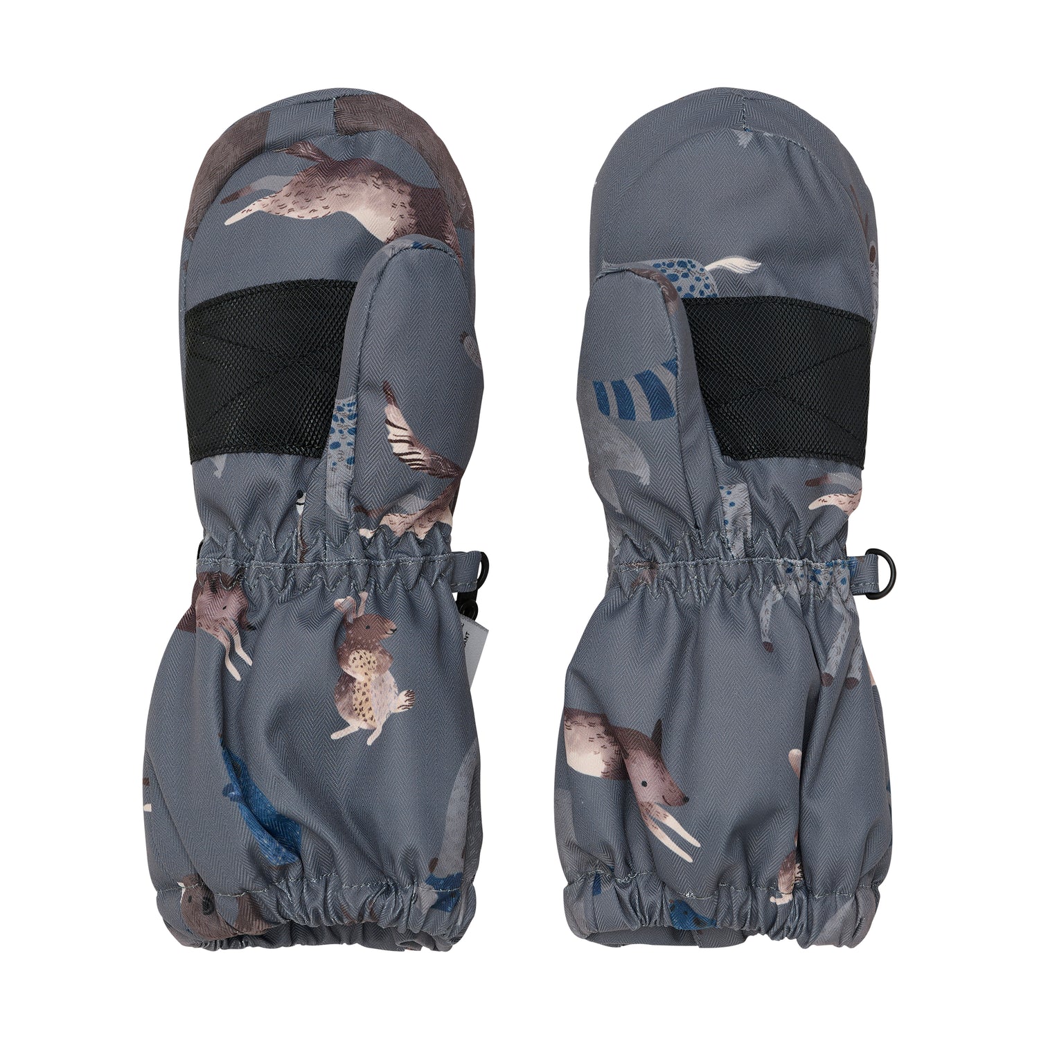 Minymo Fäustlinge halten Kinderhände warm und trocken. Sie sind atmungsaktiv, wind- und wasserdicht und schließen sicher mit Reiß- und Klettverschluss.