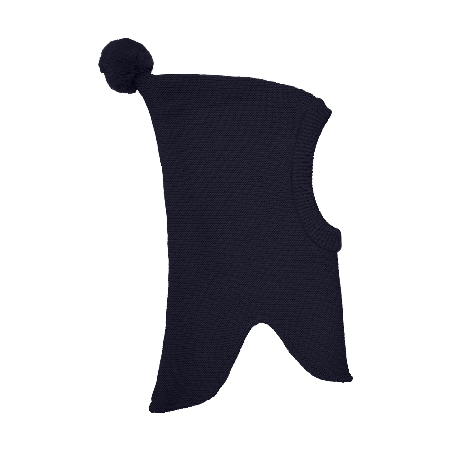 Diese dunkelblaue Haube von MINYMO ist mit einem kleinen Pompom verziert und bietet angenehmen Schutz bei kühlem Wetter.