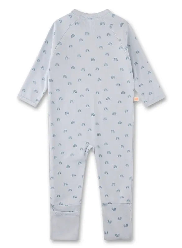 Sanettas Overall in Hellblau mit Regenbogenmotiv überzeugt durch seine hochwertige Verarbeitung und das angenehme, atmungsaktive Material.