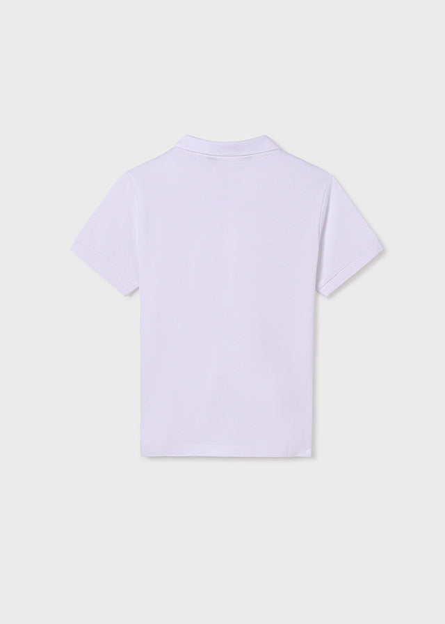 Kurzarm Poloshirt in weiß von Mayoral