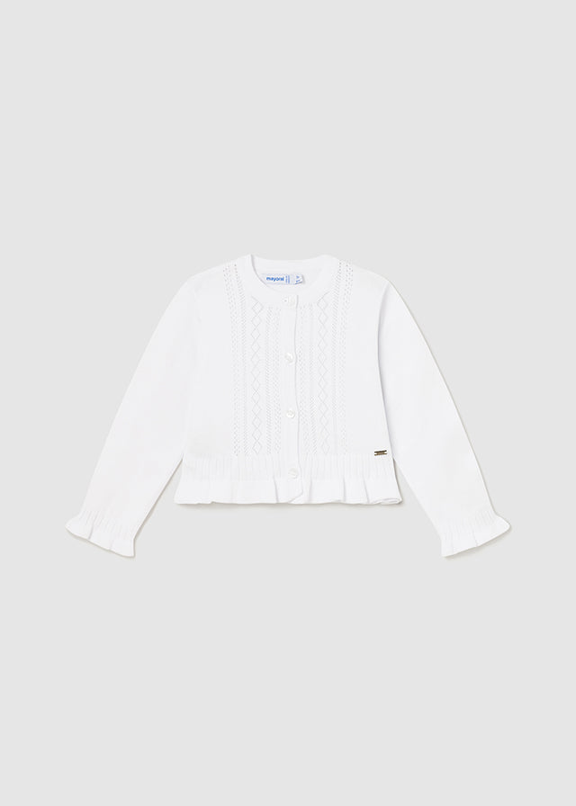 Strickjacke mit Lochmuster von Mayoral