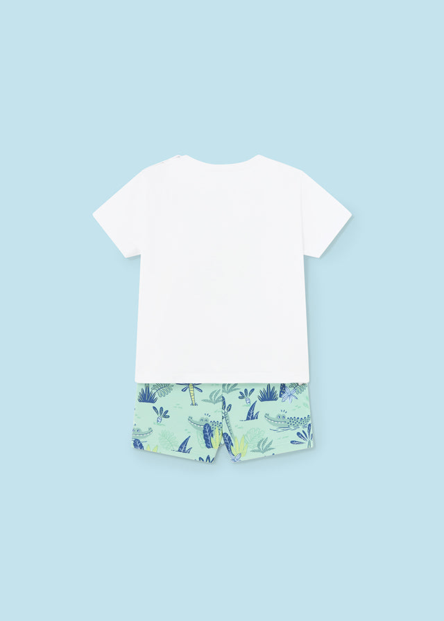 Set bestehend aus Badehose und T-Shirt aus der Kollektion Croco von Mayoral