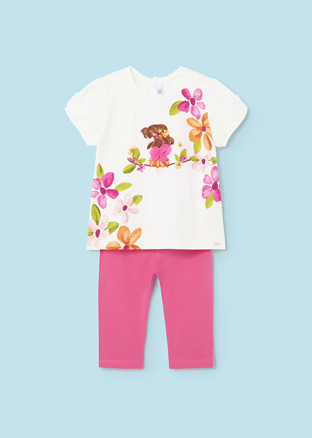 Kurzarm Shirt mit Leggings von Mayoral