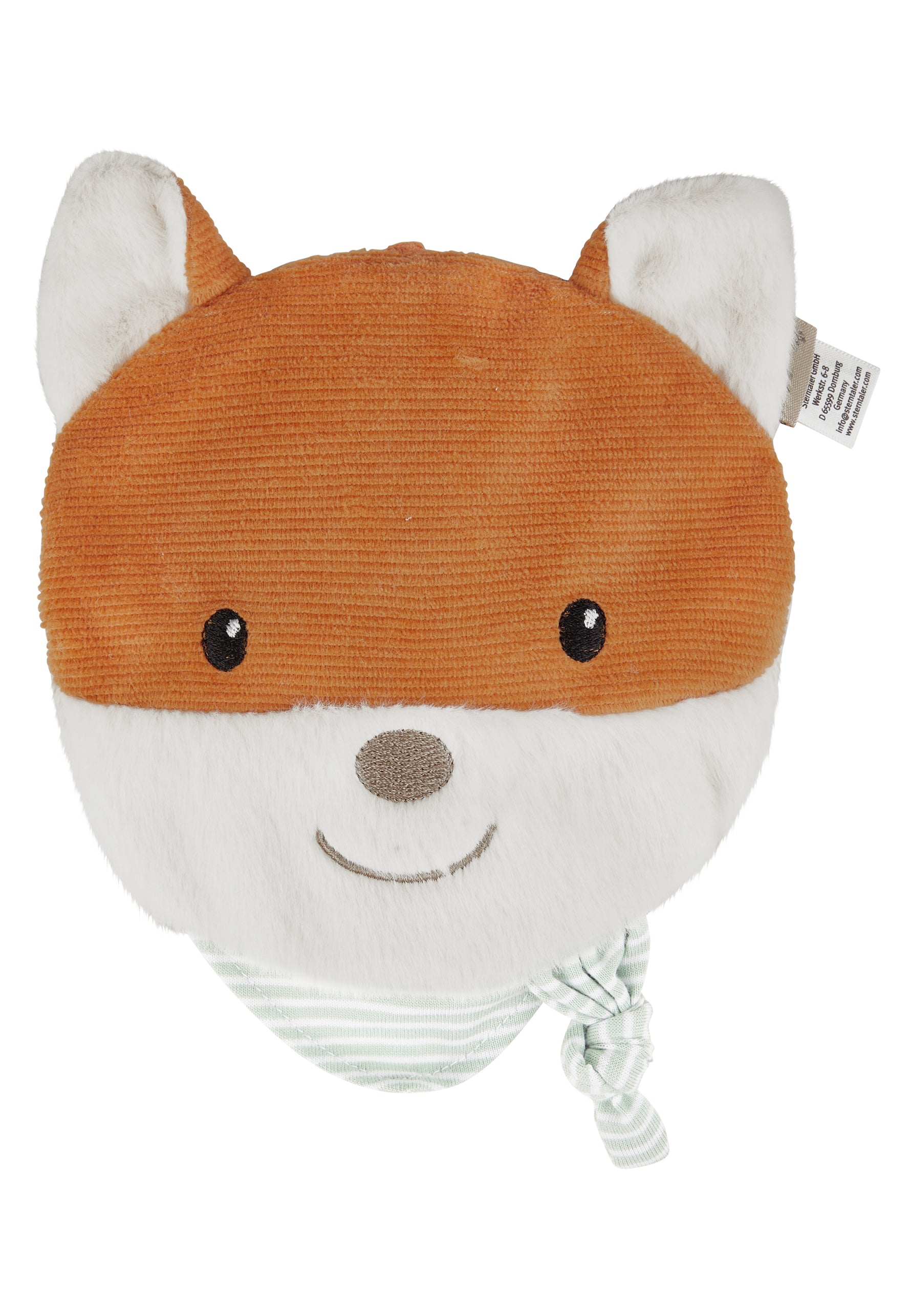 Das Wärmekissen Fuchs Filou überzeugt mit seinem weichen Cordstoff und dem flauschigen Schal mit Knoten. Es bietet wohltuende Wärme und spendet Trost bei kleinen Beschwerden. Das herausnehmbare Innenkissen sorgt für einfache Handhabung und angenehme Wärme.