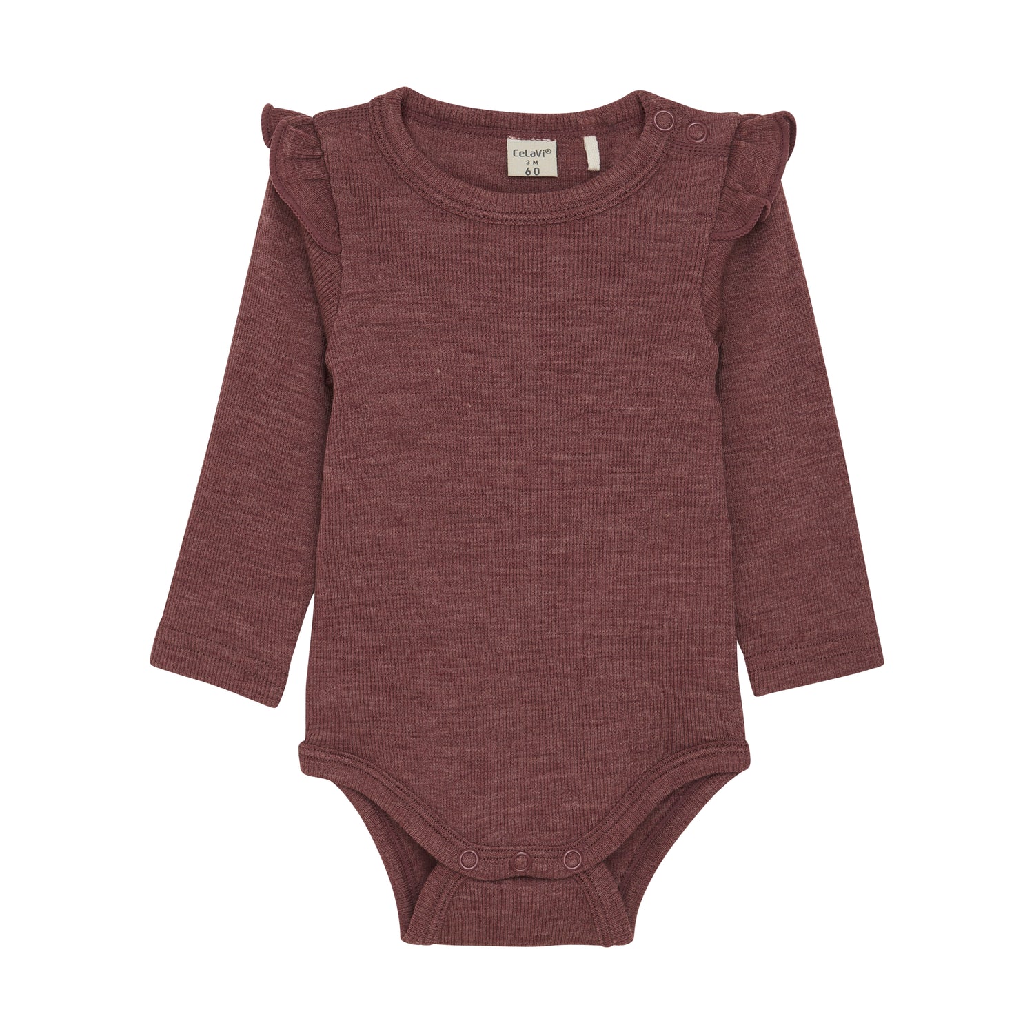 Dieser langärmlige Body von Celavi von Celavi  aus Wolle ist ein absolutes Basic für jeden Kleiderschrank. Hergestellt aus hochwertiger Wolle bietet er die perfekte Kombination aus Wärme, Atmungsaktivität und Tragekomfort. Ideal zum unterziehen oder als Oberteil für kalte Tage. Ein Muss für jeden, der Wert auf Qualität legt.