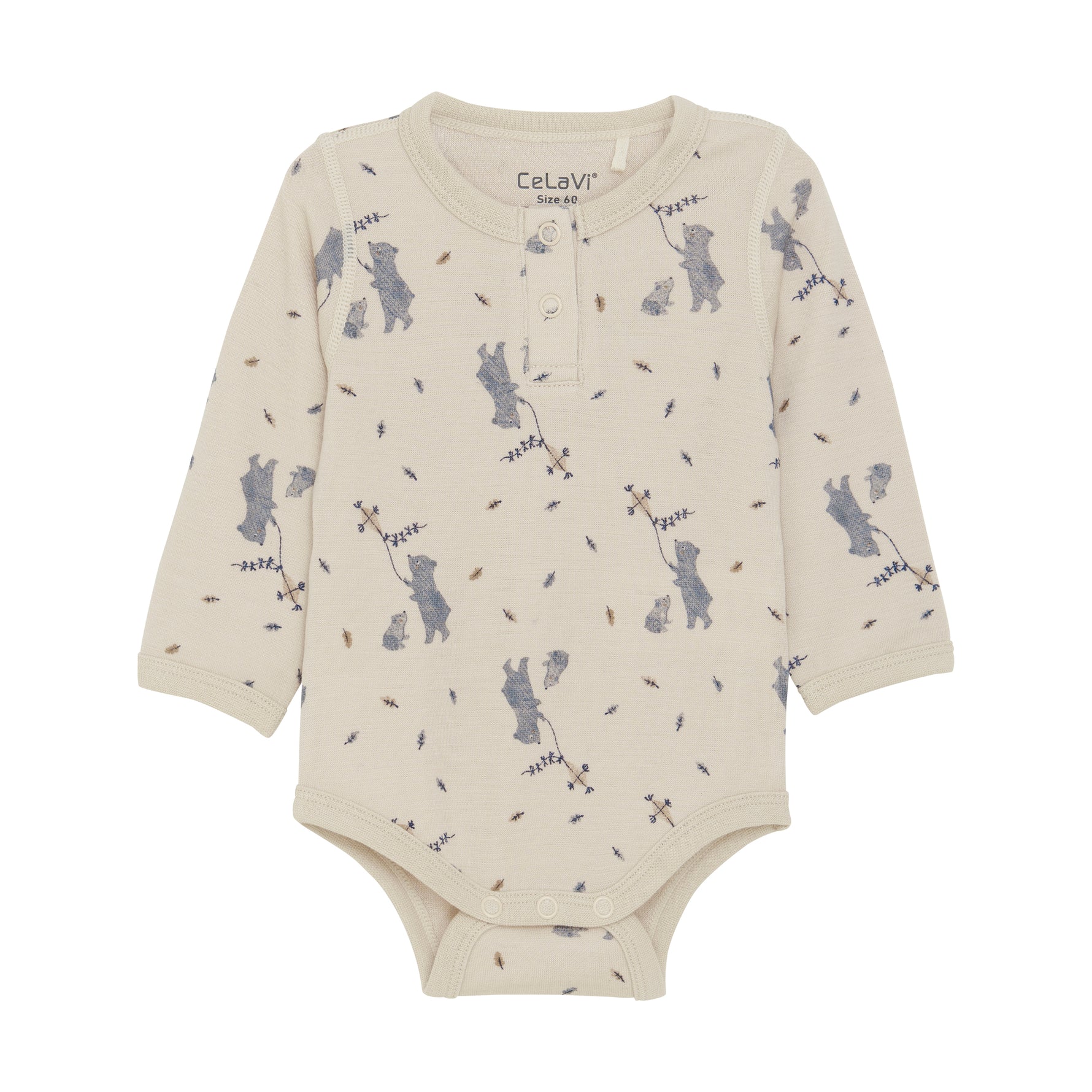 Dieser Woll-Body von Celavi bietet hochwertige Qualität und besteht aus weicher, warmer Merinowolle. Ideal für kalte Tage und für Babys, die es kuschelig und warm mögen. Die perfekte Wahl für stilbewusste Eltern, die Wert auf Komfort und Funktionalität legen.