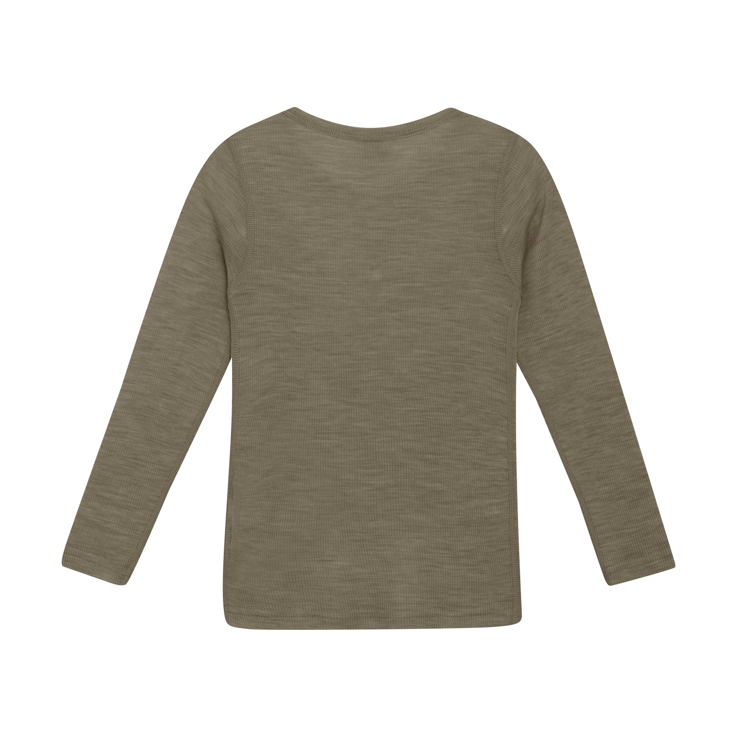Dieses langärmlige Shirt in Olivgrün aus hochwertiger Wolle von Celavi bietet angenehmen Tragekomfort und zeitlose Eleganz.