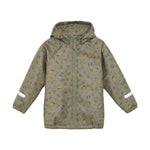 Die Softshell-Jacke von Celavi überzeugt mit einem weichen Innenfleece und einem attraktiven Tiermuster. Mit einer Wassersäule von 8000 mm hält sie an kühlen und nassen Tagen warm und trocken. In Kombination mit der passenden Hose bietet sie kleinen Abenteurern umfassenden Schutz.