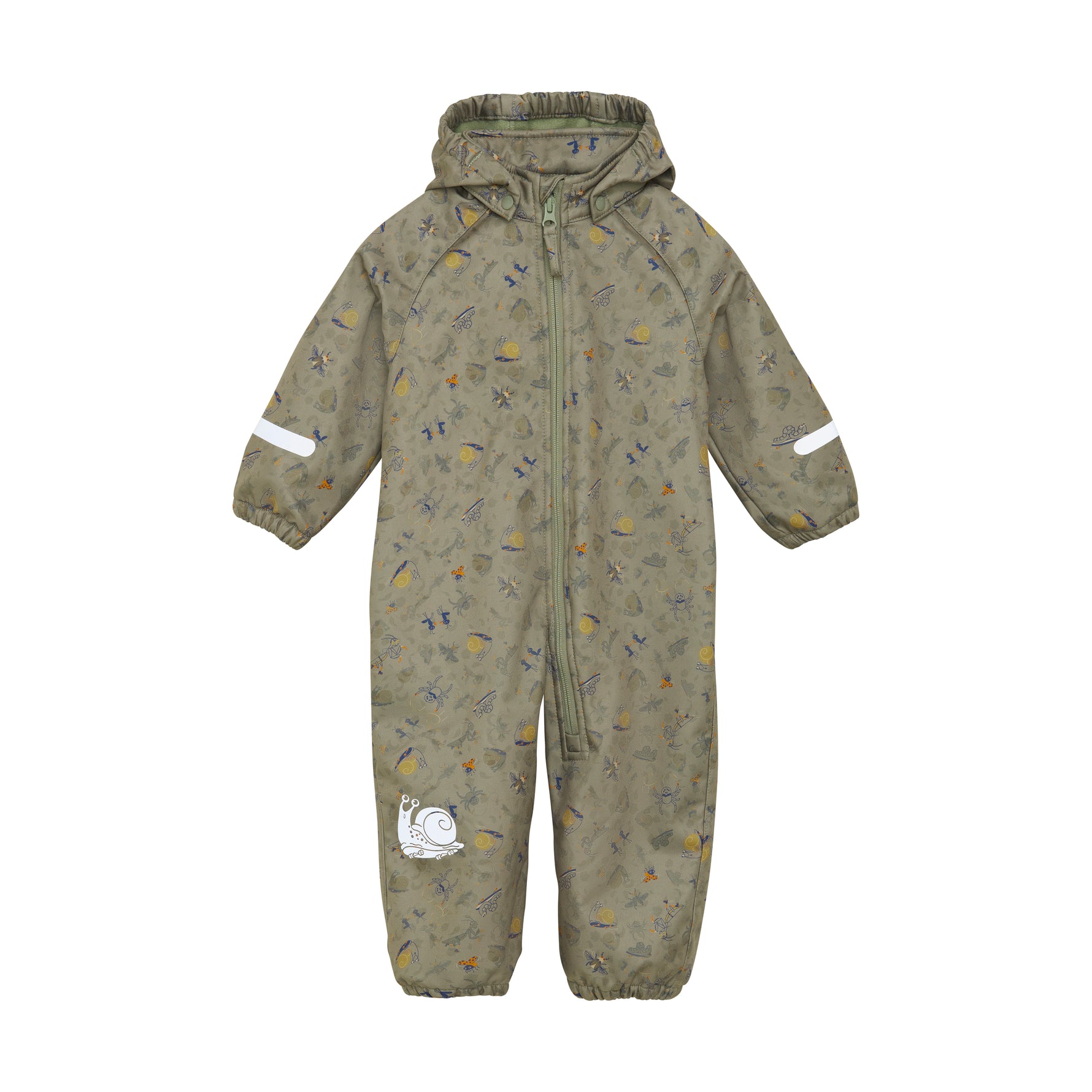 Der Softshell-Overall von Celavi überzeugt durch ein ansprechendes Design mit kleinen Tiermotiven und eine weiche Fleece-Innenseite. Dank einer Wassersäule von 8000 mm gewährleistet er optimalen Schutz bei kühlem und feuchtem Wetter und eignet sich hervorragend für wechselhafte Bedingungen.