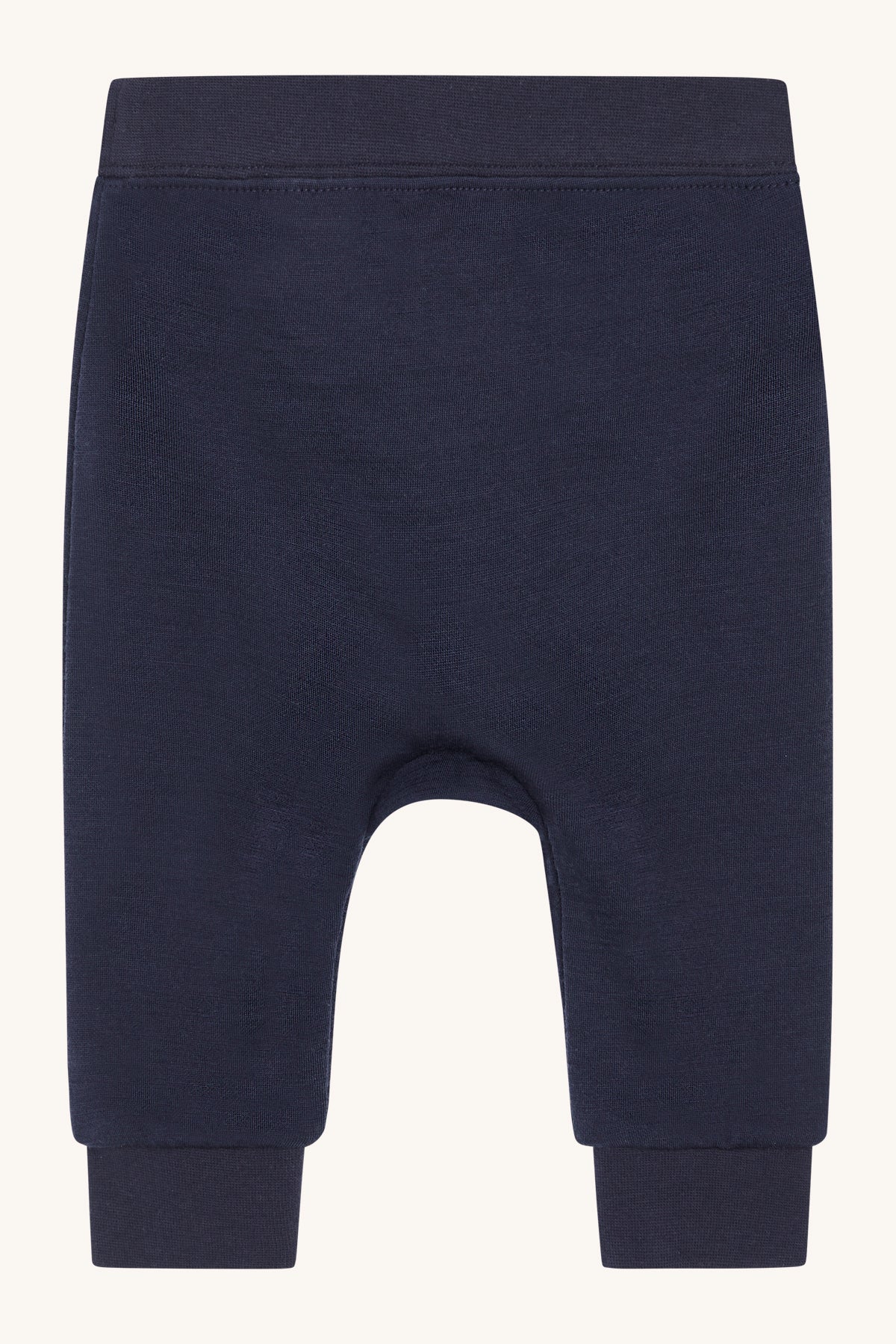 Diese dunkelblauen Sweatpants aus hochwertiger Wolle von Hust & Claire bieten Komfort und Stil in einem.