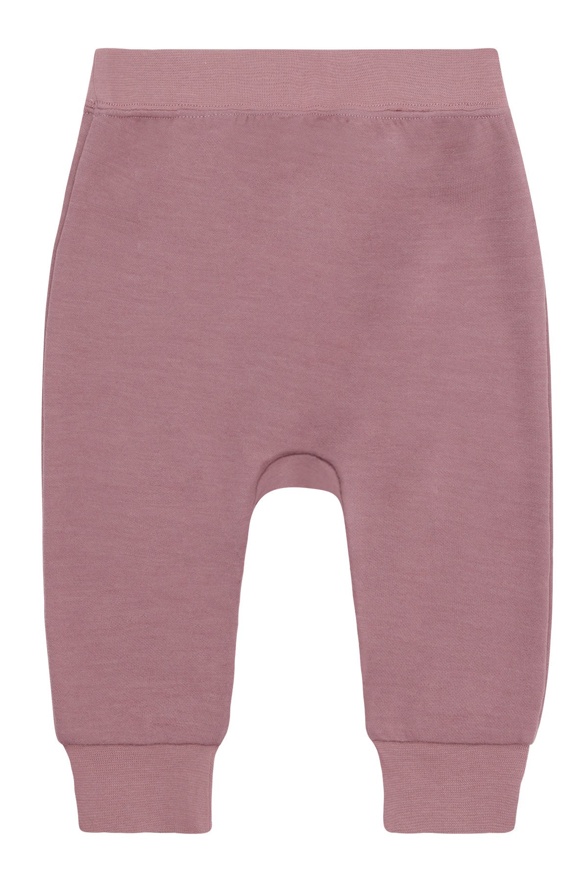 Weiche rosa Sweatpants aus hochwertiger Wolle von Hus & Claire – perfekt für gemütliche Stunden mit stilvollem Komfort.