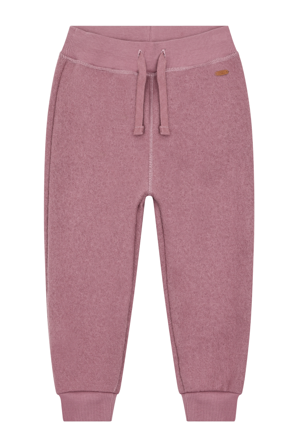 Diese rosa Jogginghose aus Wolle von Hust & Claire bietet angenehmen Tragekomfort und stilvolle Wärme für entspannte Tage.