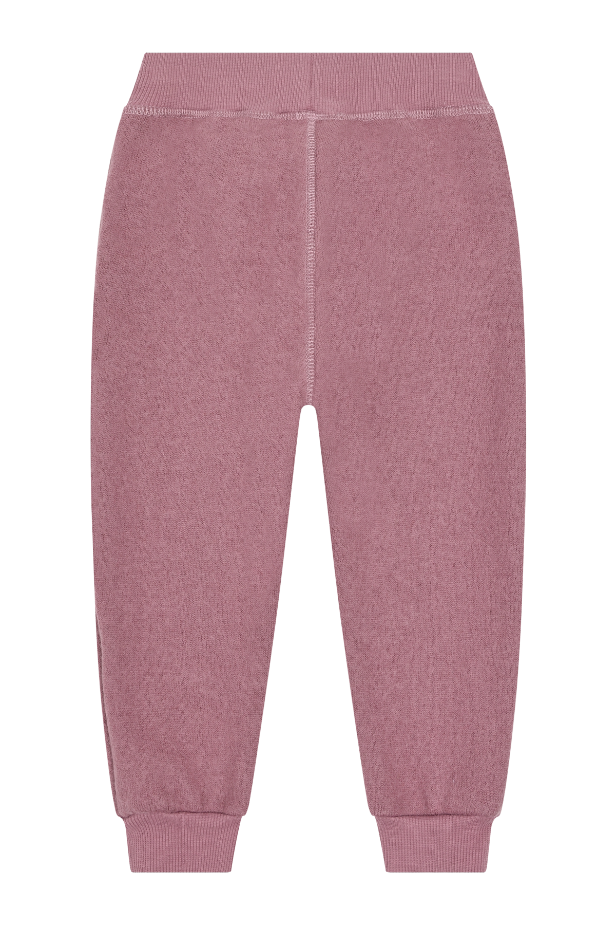 Diese rosa Jogginghose aus Wolle von Hust & Claire bietet angenehmen Tragekomfort und stilvolle Wärme für entspannte Tage.
