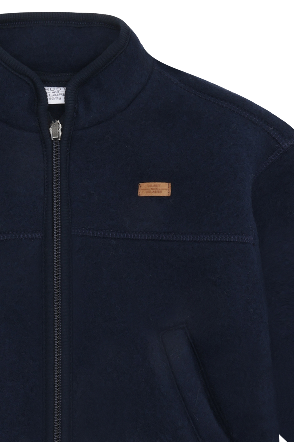 Kuschelige Fleecejacke aus Wolle von Hust & Claire – warm, weich und perfekt für kleine Abenteurer!