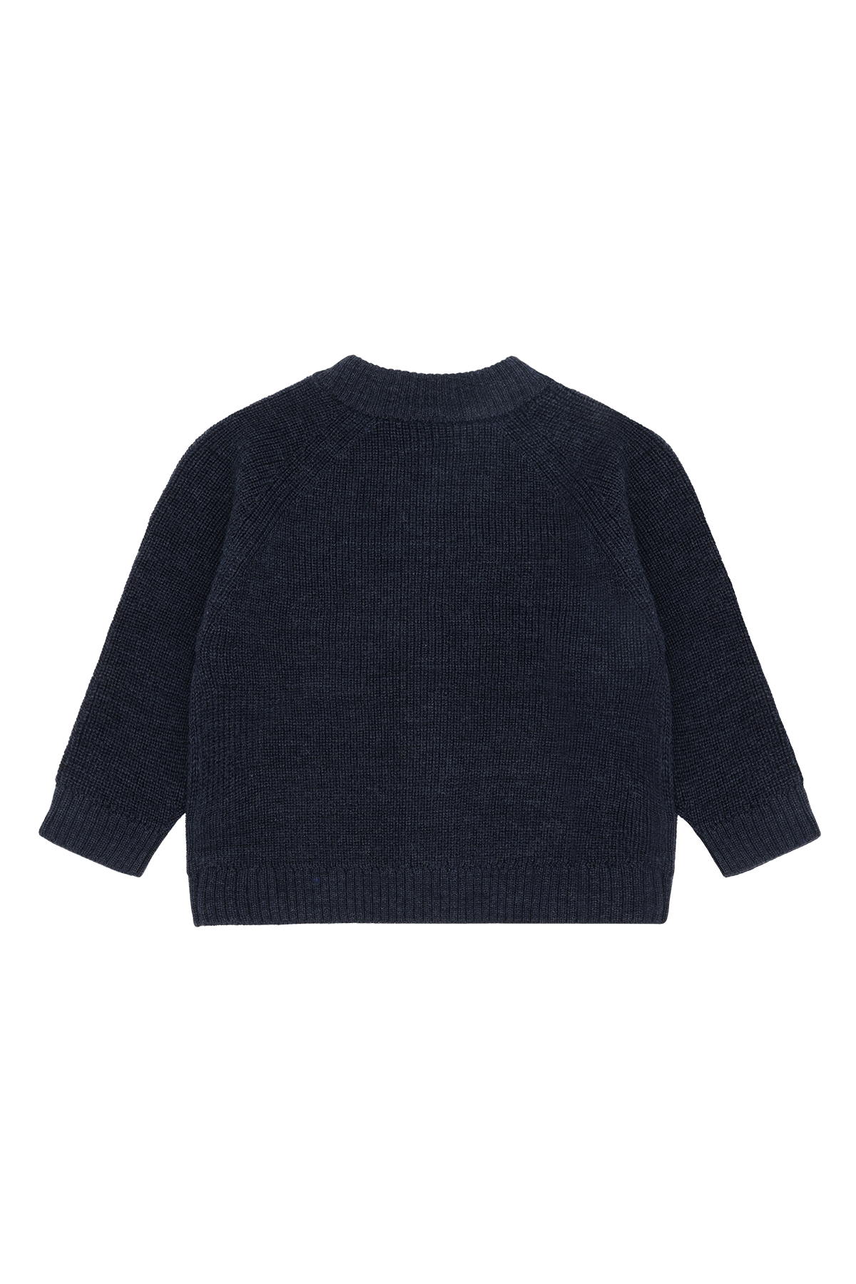 Kuscheliger, dunkler Wollcardigan von Hust & Claire, der dich warm und stylisch durch den Tag begleitet.