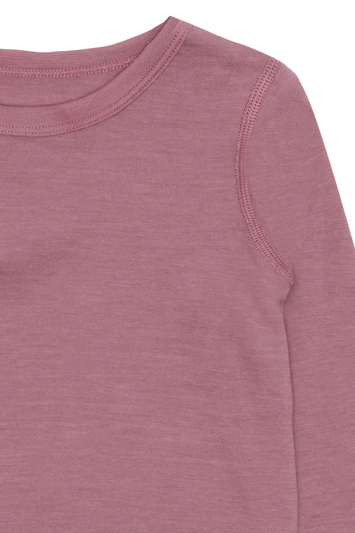 Dieses rosa Langarmshirt aus Wolle von Hust & Claire bietet angenehmen Tragekomfort und Wärme für kühle Tage.