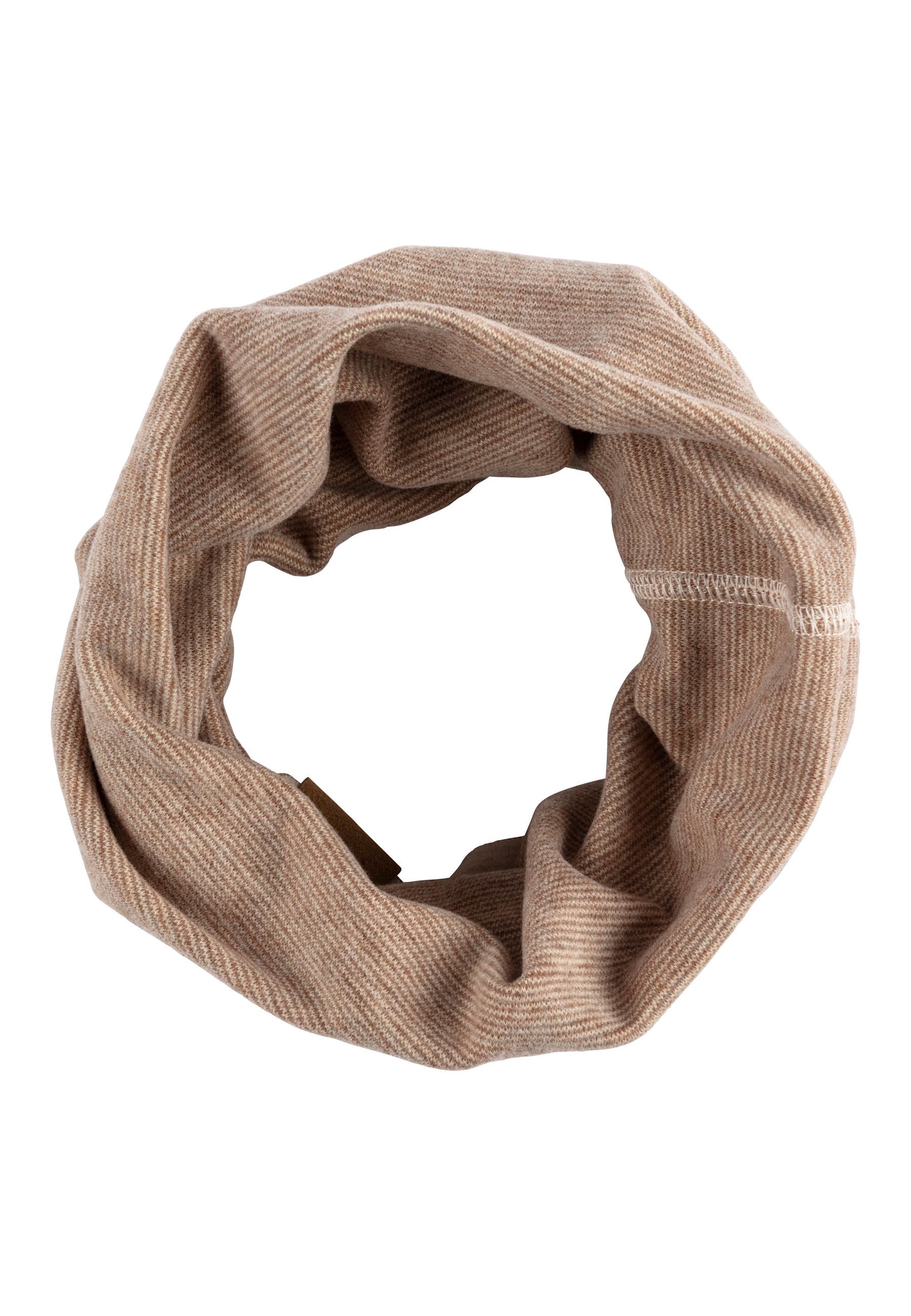 Dieser beige Schlauchschal mit Streifen von Sterntaler verbindet stilvolles Design mit angenehmem Tragekomfort – ein Must-have für jede Garderobe.