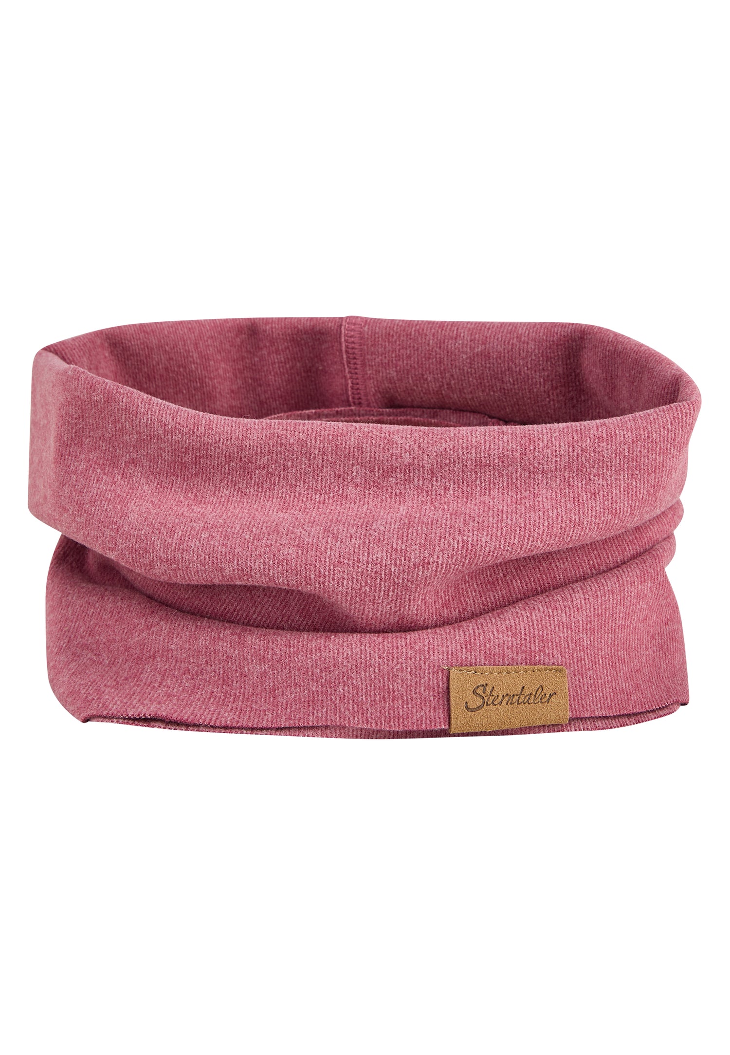 Dieser zarte Schlauchschal in Rosa aus feinem Strick von Sterntaler verbindet stilvolle Eleganz mit angenehmem Tragekomfort.