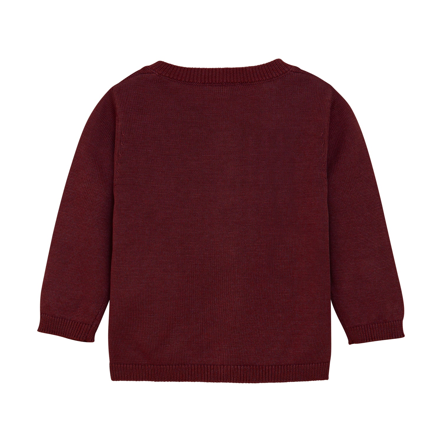 Diese wunderschöne Strickweste in bordeaux rot ist perfekt für Babys. Der weiche Stoff sorgt für ein angenehmes Tragegefühl und hält Ihr Baby warm. Mit dieser Strickweste ist Ihr Baby immer modisch gekleidet.