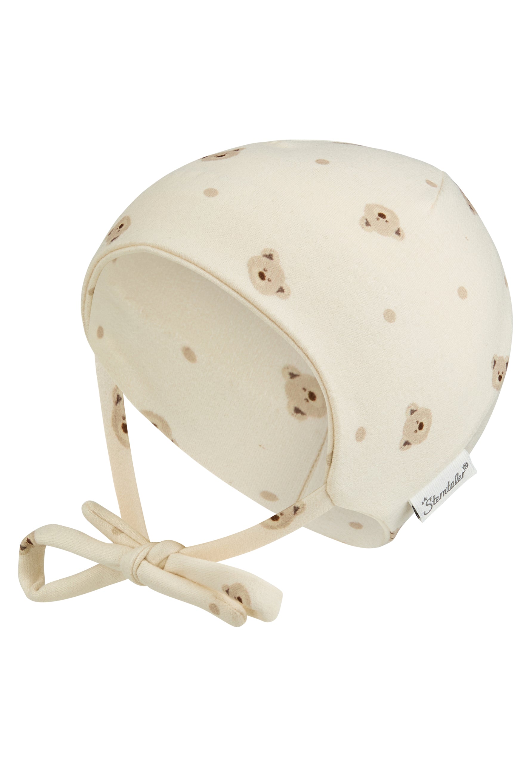 Diese Beanie mit niedlichem Bärchen-Design von Sterntaler ist der perfekte Begleiter für kalte Tage.