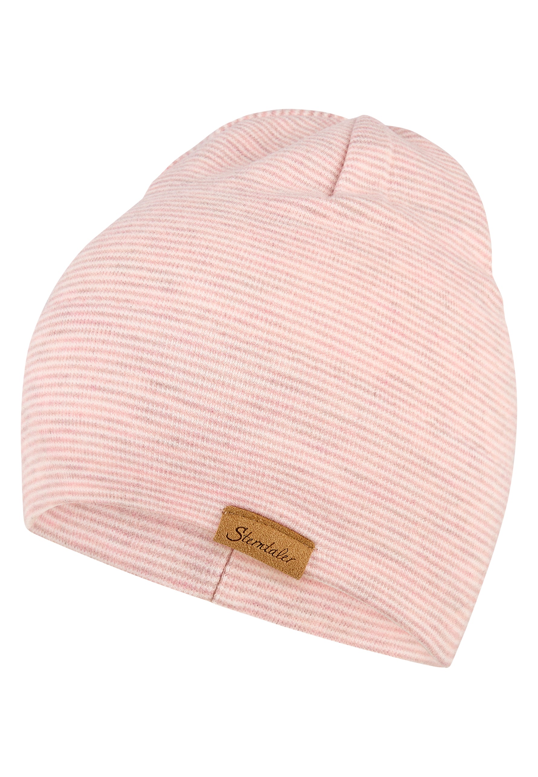 Diese Haube von Sterntaler besticht durch ihr rosa Streifenmuster und sorgt für einen charmanten Look.