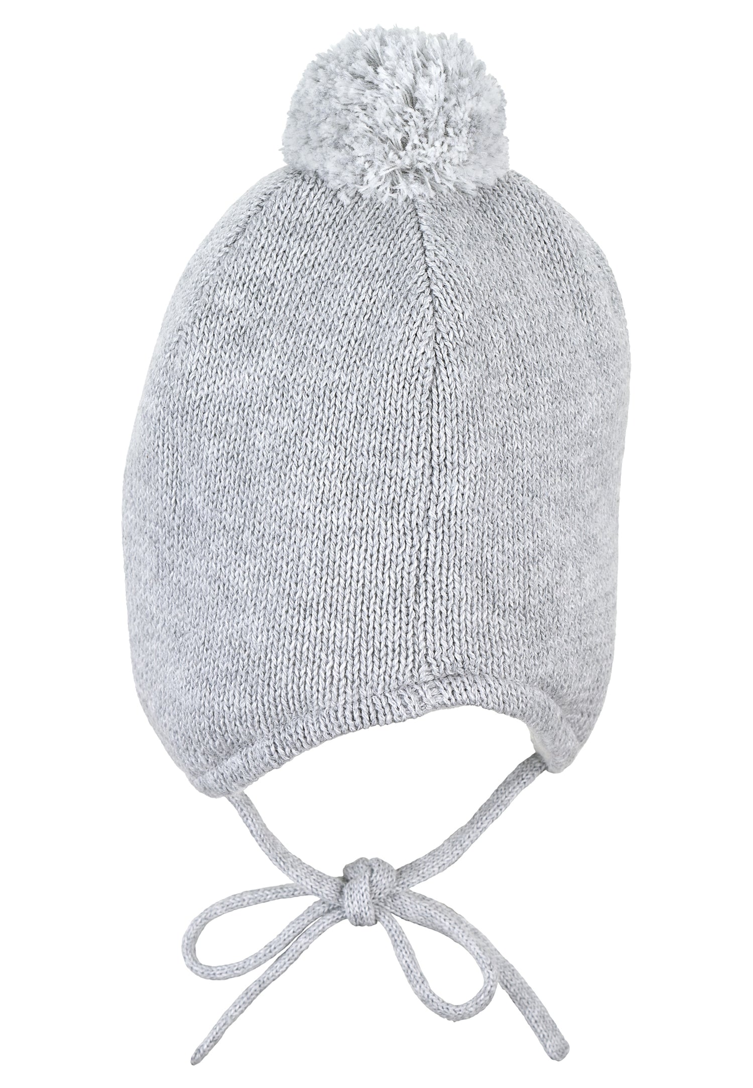 Diese graue Strickmütze von Sterntaler besticht durch ihren charmanten Pompon und sorgt für stilvolle Wärme an kalten Tagen.