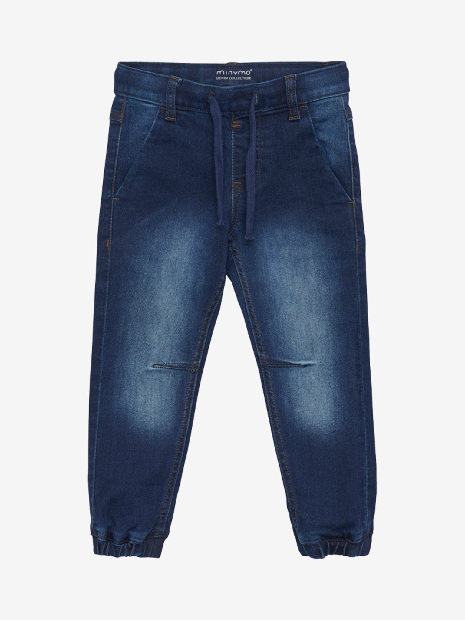 Diese bequemen dunkelblauen Stretch-Jeans im Loose-Fit von MINYMO bieten optimalen Tragekomfort und einen lässigen Stil.