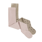 2er Pack Strumpfhosen in Braun mit Schleifenaufdruck und Rosa von MINYMO.