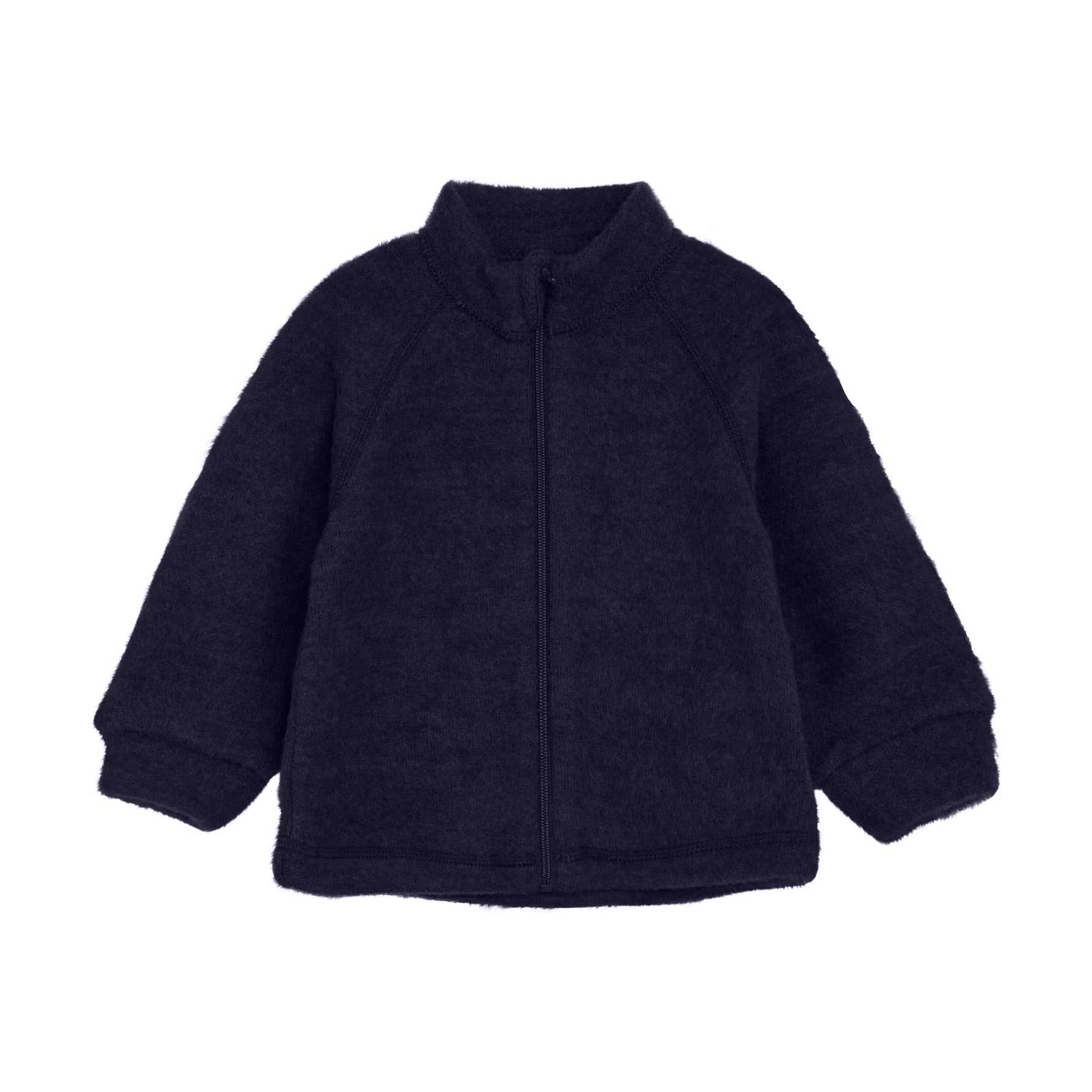 Diese dunkelblaue Wolljacke von Celavi bietet angenehme Wärme und ist ideal für kühle Tage.