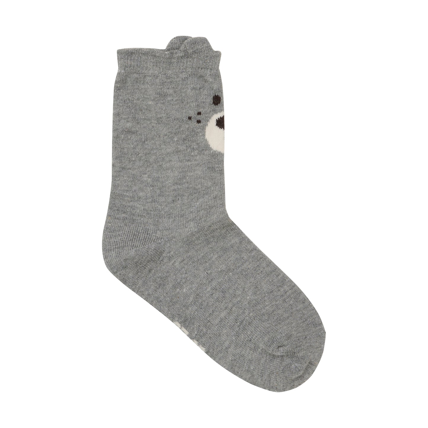 2er Pack braune MINYMO Socken mit süßen Bärenmotiven.